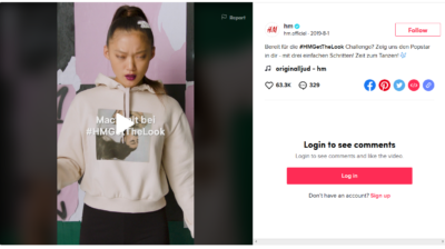 H&M TikTok Challenge